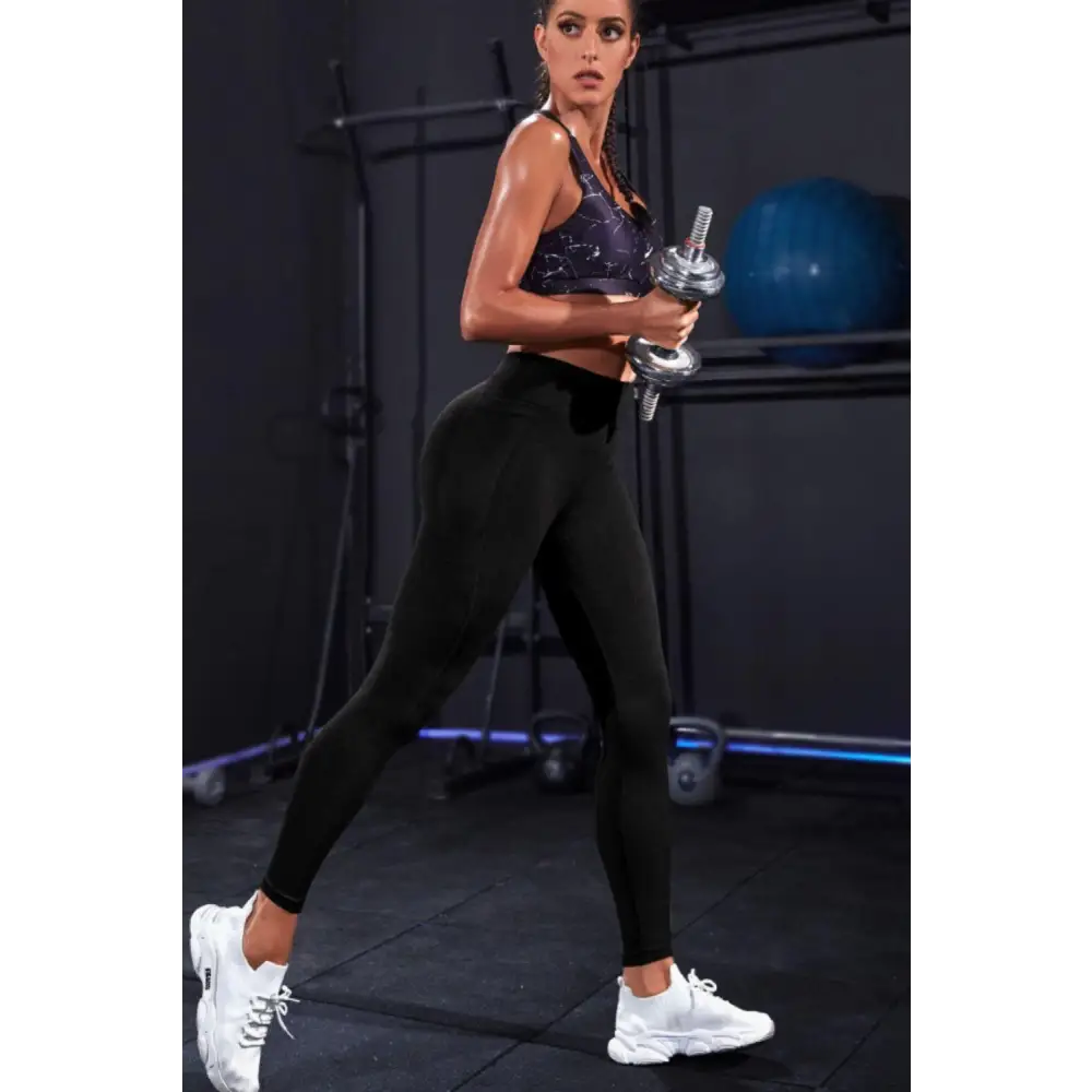 Wide Waistband Sports Leggings