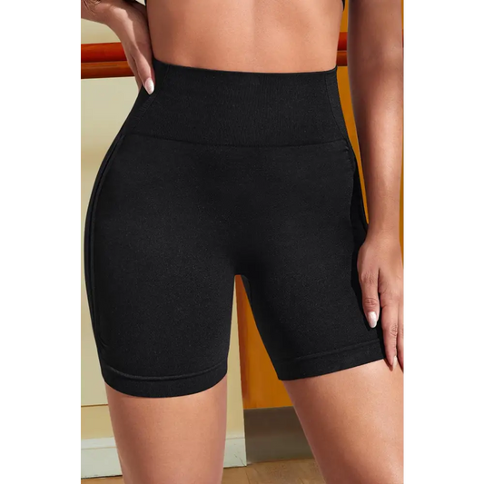 Wide Waistband Sports Shorts - CM Fashion