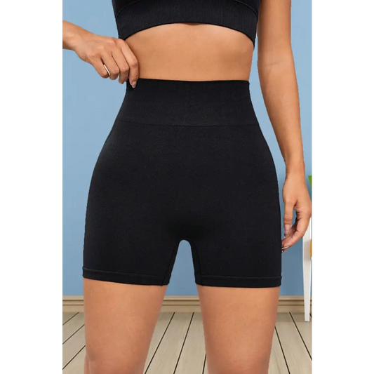 Wide Waistband Sports Shorts - CM Fashion