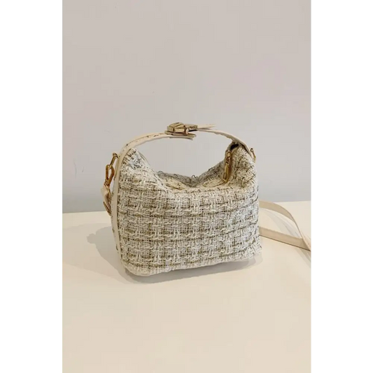 Woven Removable Strap Shoulder Bag - CM Fashion