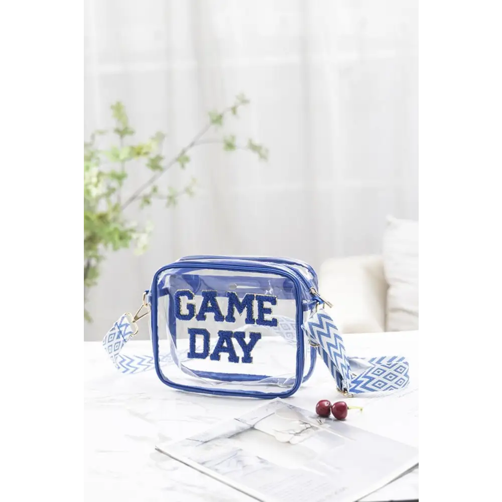 Zenana Game Day Stadium Approved Transparent Crossbody Bag