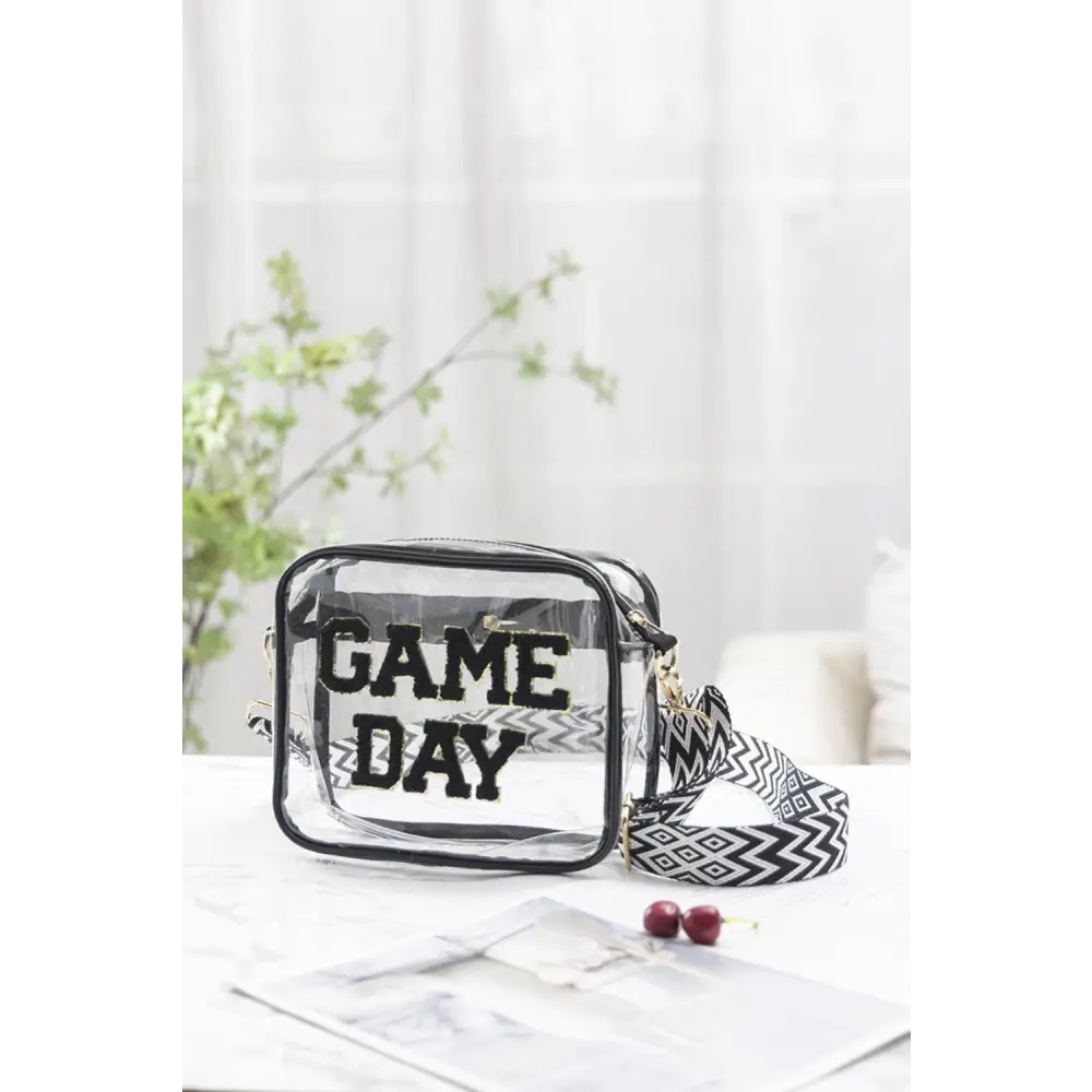 Zenana Game Day Stadium Approved Transparent Crossbody Bag