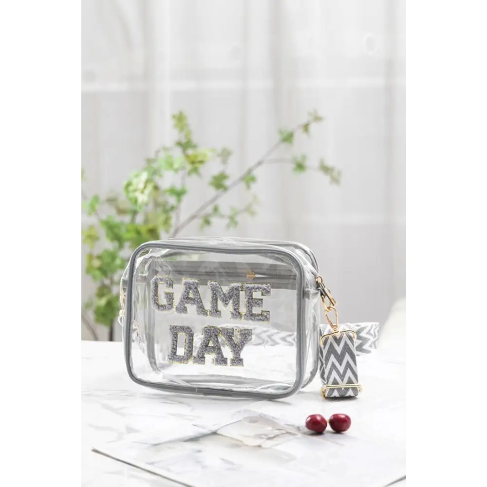 Zenana Game Day Stadium Approved Transparent Crossbody Bag