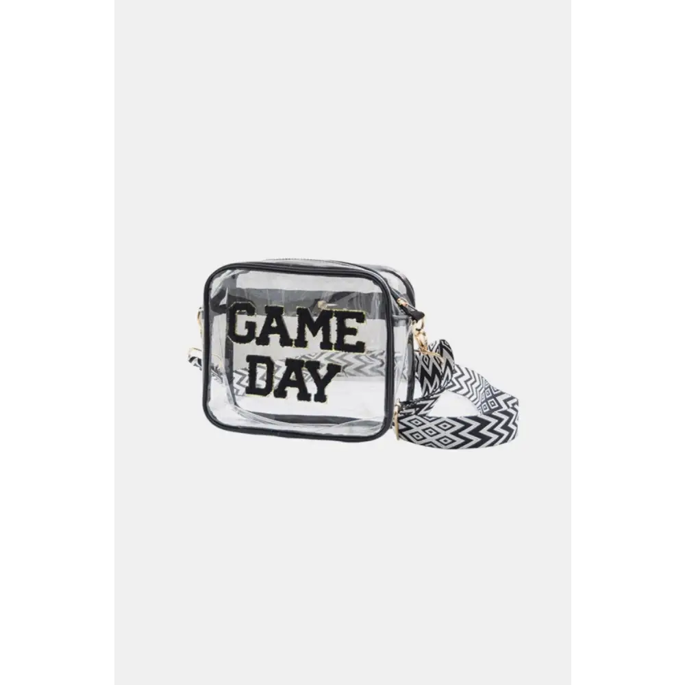 Zenana Game Day Stadium Approved Transparent Crossbody Bag