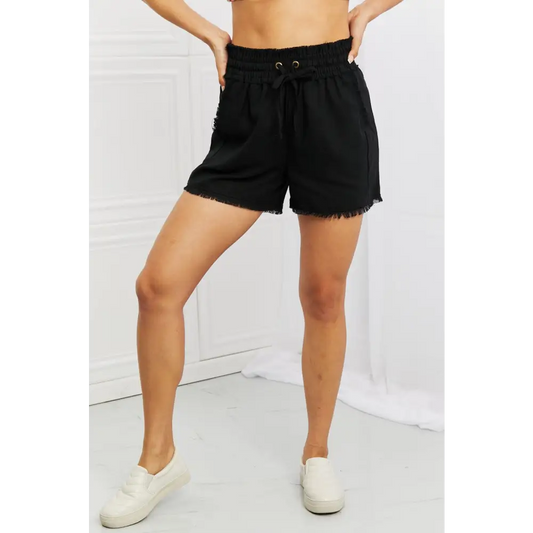 Zenana Seaside Full Size Linen Shorts - CM Fashion