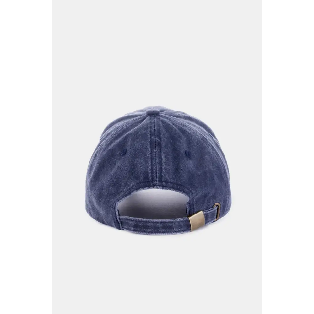 Zenana Washed Embroidered City Baseball Cap