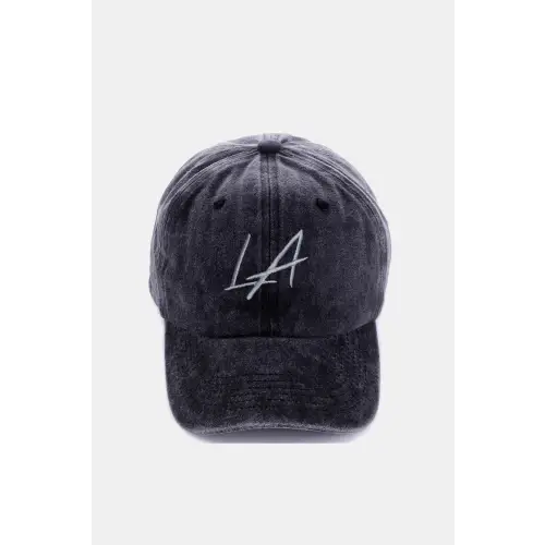 Zenana Washed Embroidered City Baseball Cap LA Style