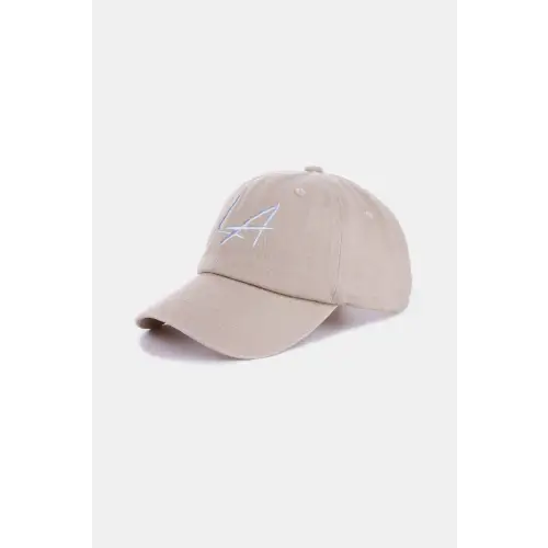 Zenana Washed Embroidered City Baseball Cap LA Style