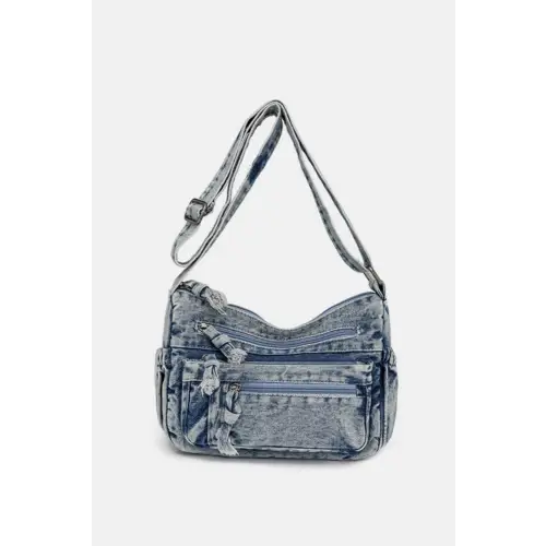 Zibelle Denim Crossbody Bag