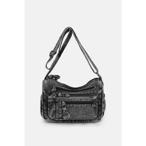 Zibelle Denim Crossbody Bag