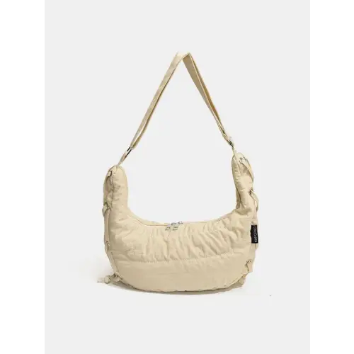 Lace-Up Polyester Crossbody Bag - CM Fashion