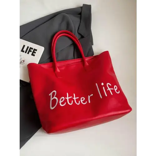 Zibelle PU Leather Tote Bag