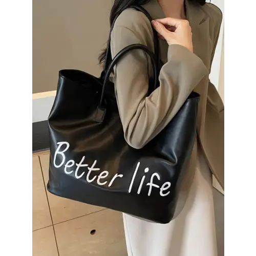 Zibelle PU Leather Tote Bag