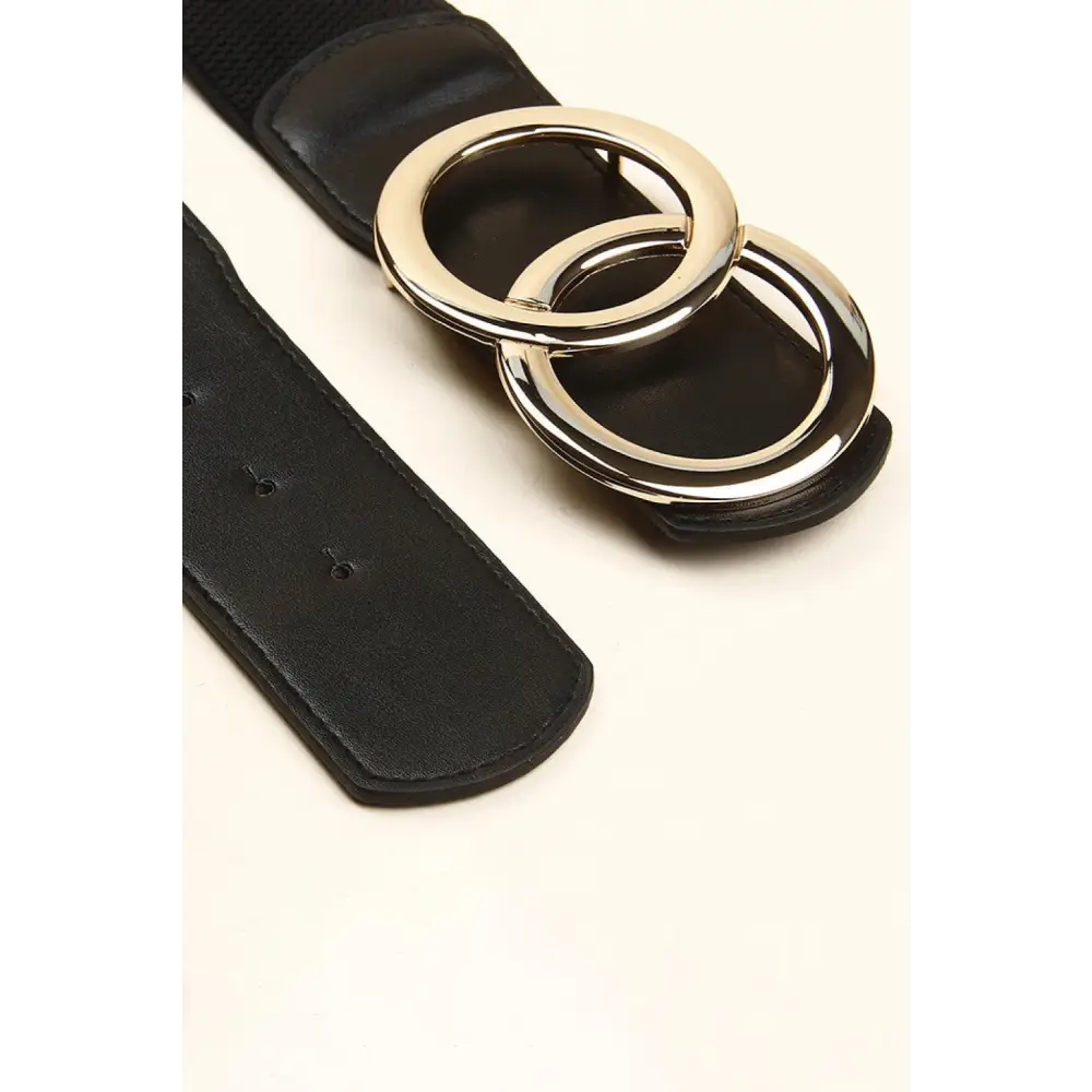 Zinc Alloy Buckle Elastic PU Belt