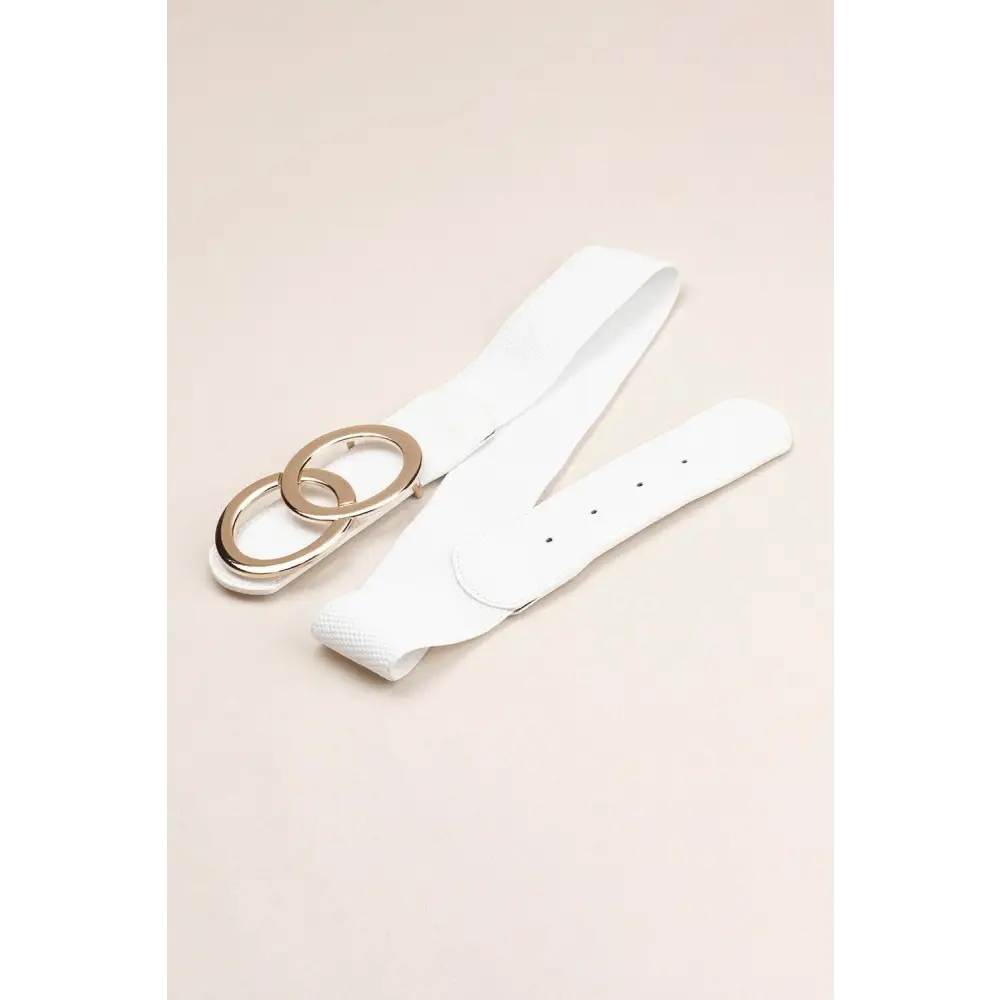 Zinc Alloy Buckle Elastic PU Belt