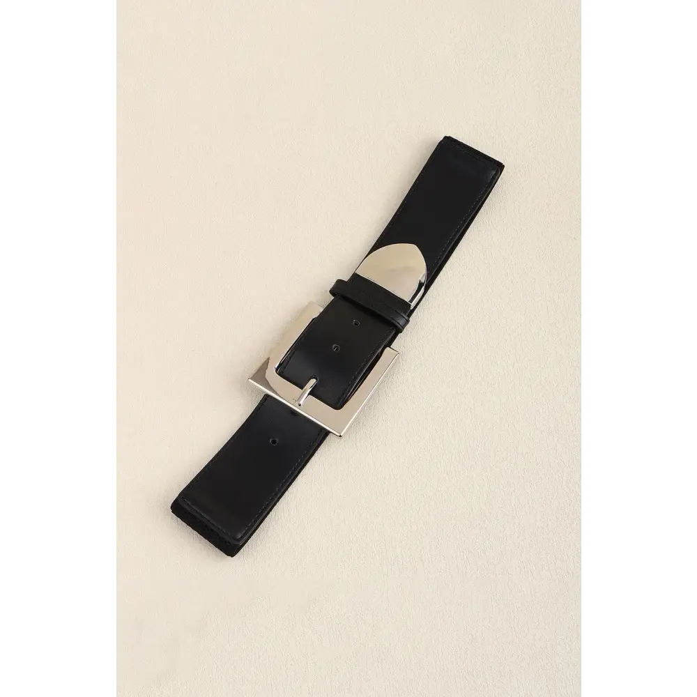 Zinc Alloy Buckle PU Leather Belt